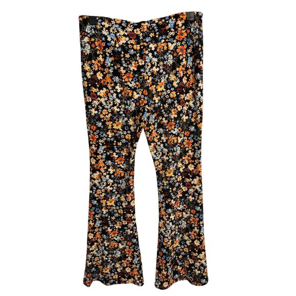 No Boundaries XXL Floral BOHO Prairie Cottagecore Flared Bootcut Festival Pants - Picture 3 of 9